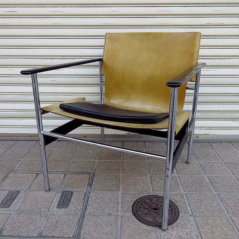 Knoll 本革　ピアノブラック　アームチェア Knoll Pollock Armchair / ノル ポロック アームチェア