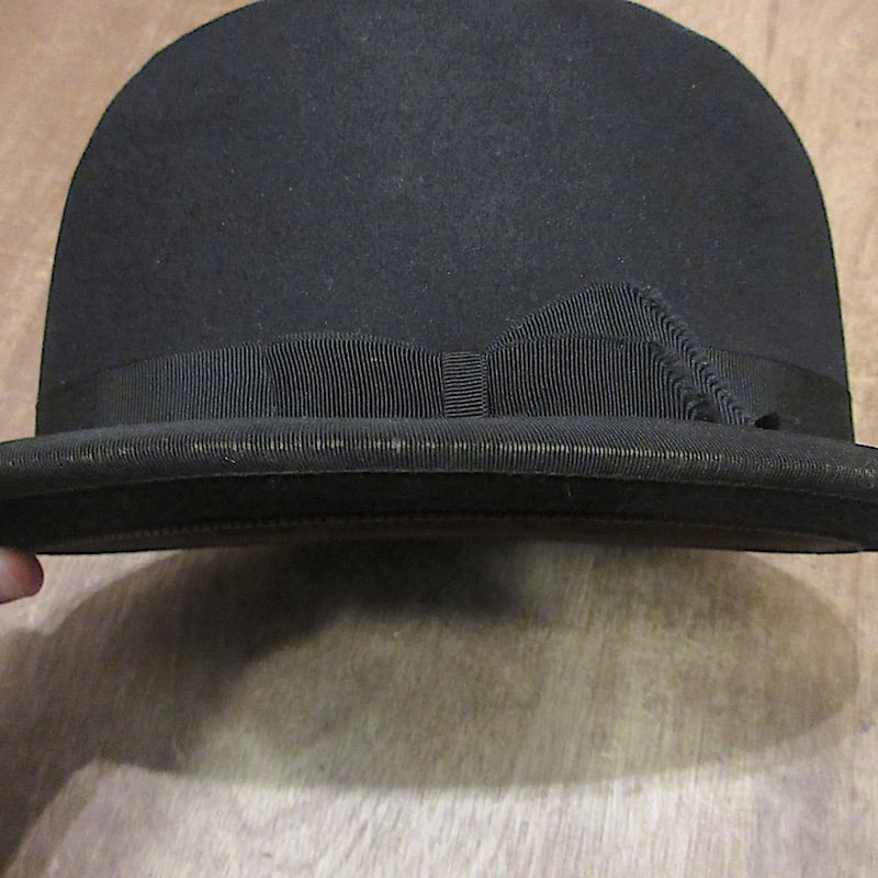 ビンテージ20's30's○ボーラーハット黒○250608z6-m-ht-flt