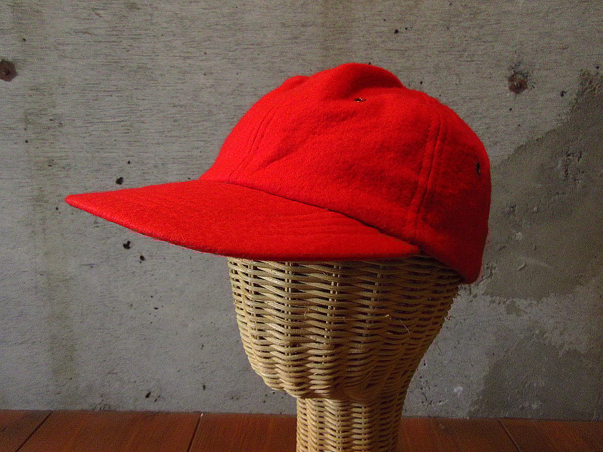 ビンテージ-70's○フェルト6パネルキャップ赤○240410j4-m-cp-bb ビンテージ-70's○フェルト6パネルキャップ赤○240410j4-m-cp-bb