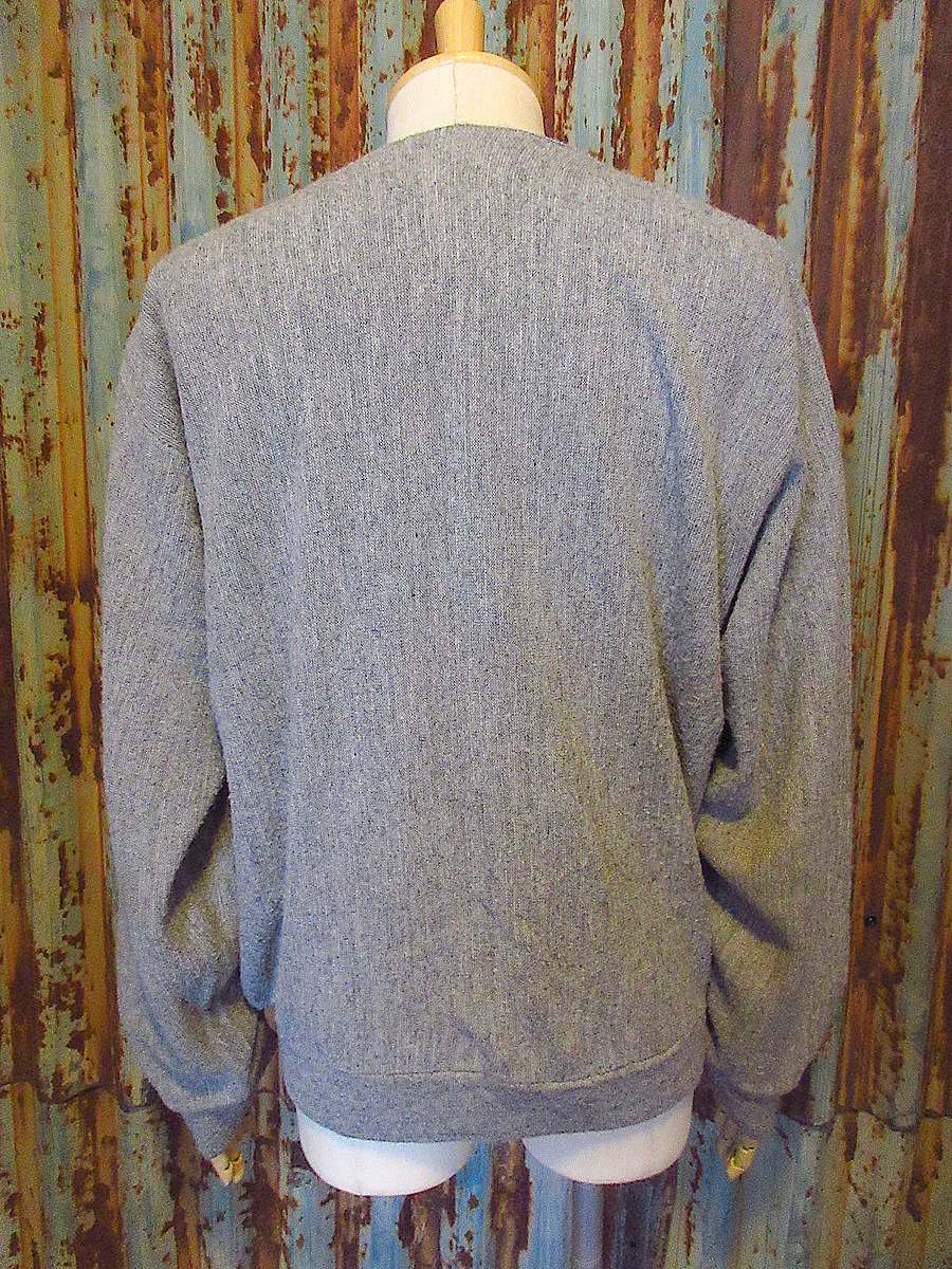 ビンテージ70's○Searsアクリルカーディガングレーsize XL