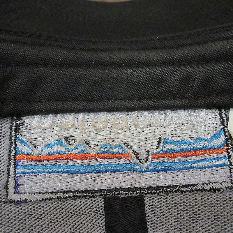 ビンテージ○Patagonia ロゴ刺繍スナップバックメッシュキャップ