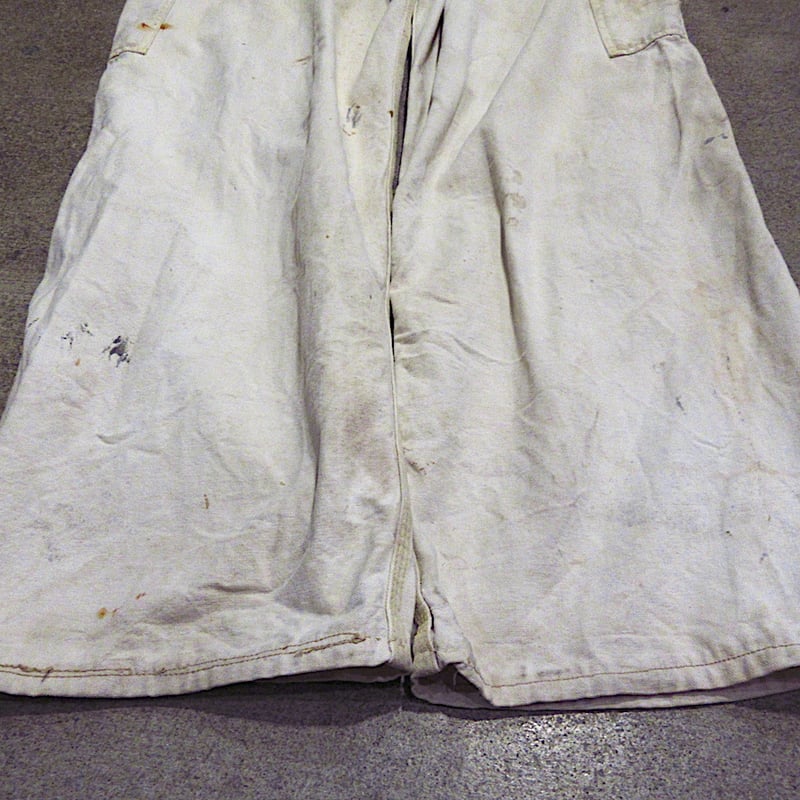 ビンテージ50's○PENNEY'Sエプロン付きダブルニーオーバーオール生成り