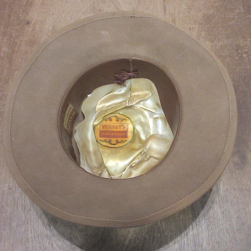 ビンテージ40's50's○PENNEY'Sフェドラハット○251023z3-m-ht-flt