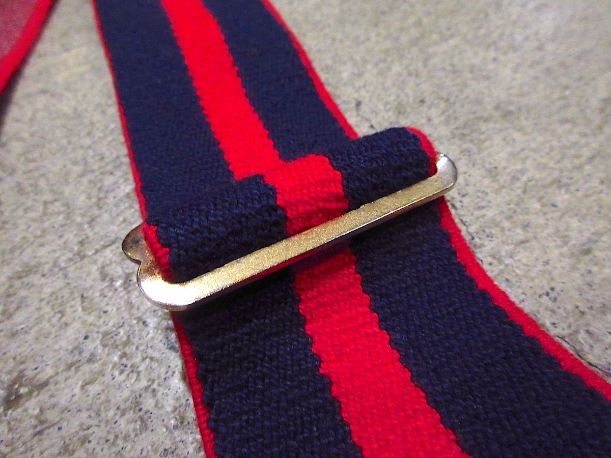 美品リーバイス LEVI'S VINTAGE サスペンダー ベルト レザーボタン ビンテージ○Levi'sストライプボタン留めサスペンダー○240225m4