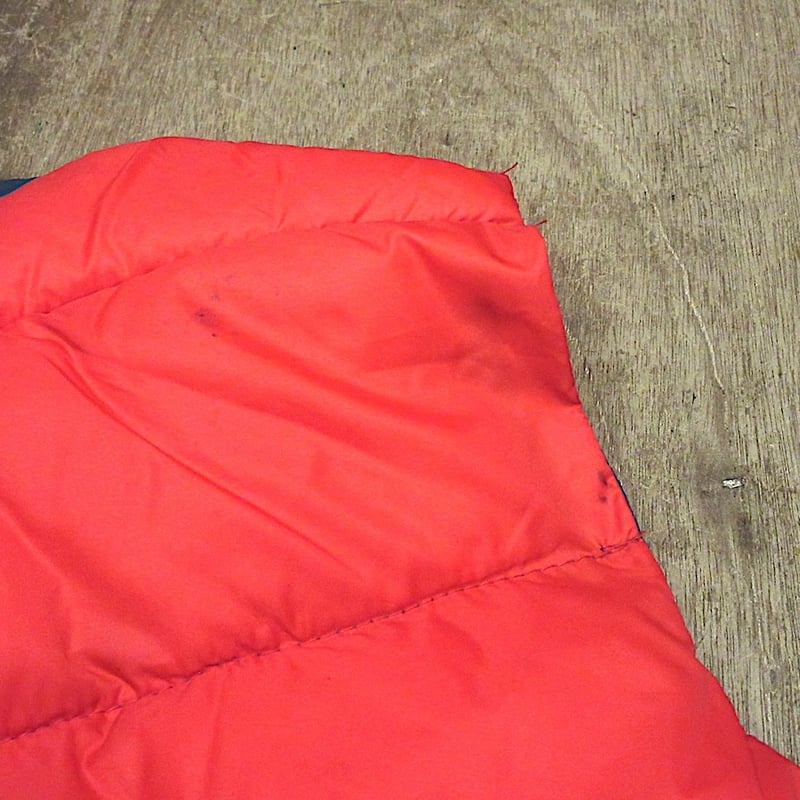 ビンテージ70's○RED HEADリバーシブルダウンベスト紺×赤○251124z2-m