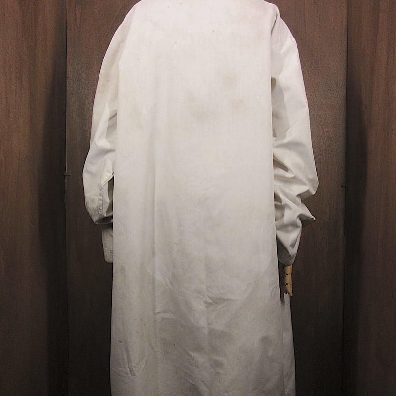 ビンテージ70's80's○ショップコート白size 50○250405z4-m-ct