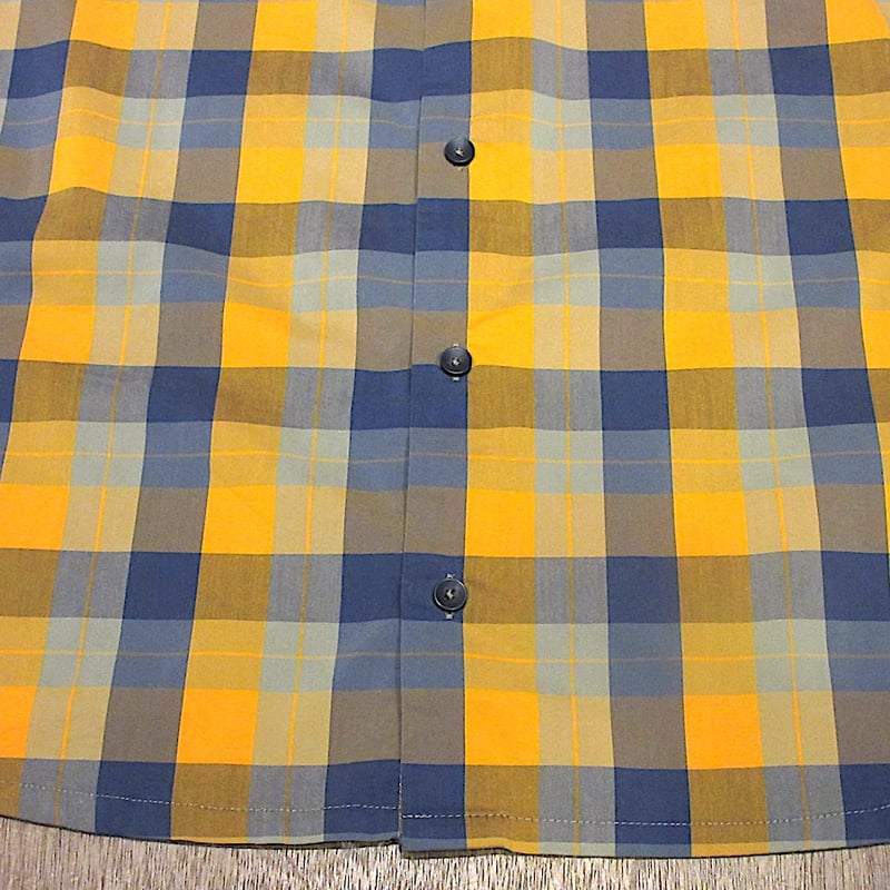 ARC’TERYX アークテリクス 半袖シャツ チェック Mサイズ ネイビー ARC'TERYXチェック柄半袖シャツsize XL○250708n2-m-sssh-otアー