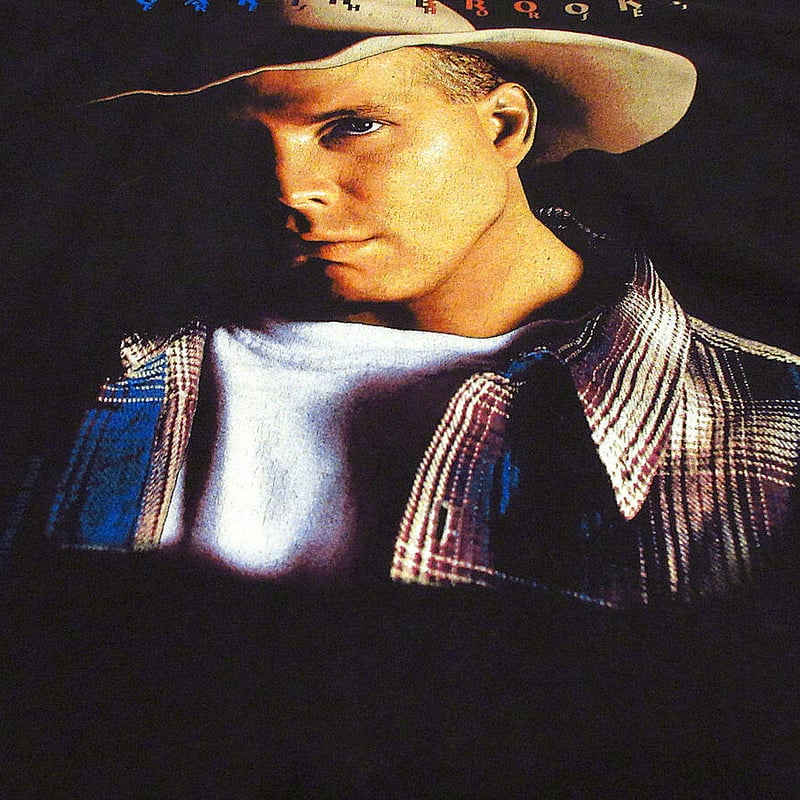 ビンテージ90's○GARTH BROOKS FRESH HORSESツアーTシャツ黒size