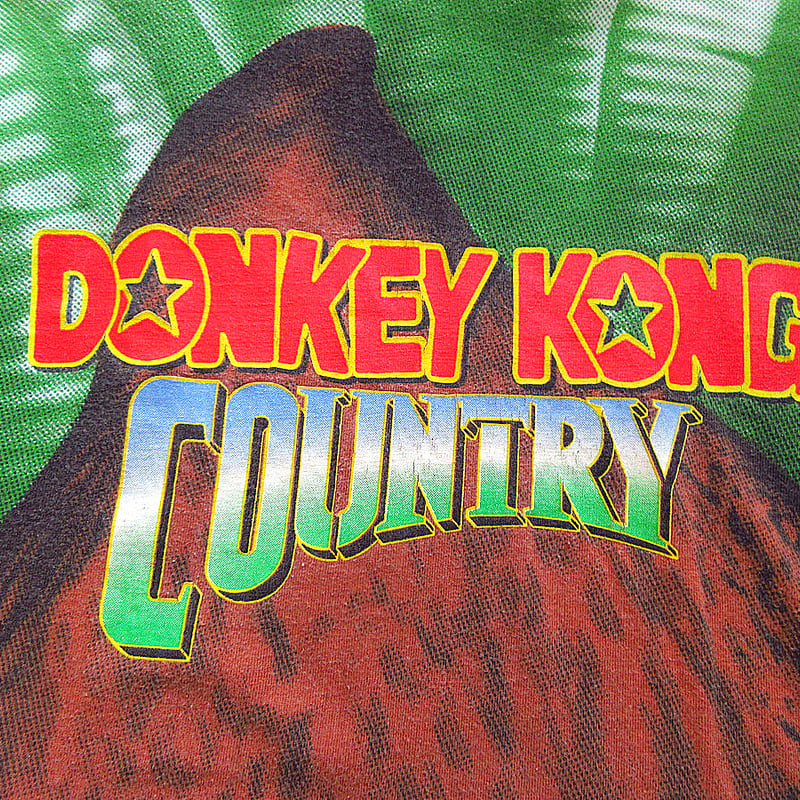 ビンテージ90's○Nintendo DONKEY KONGオールオーバープリントTシャツ