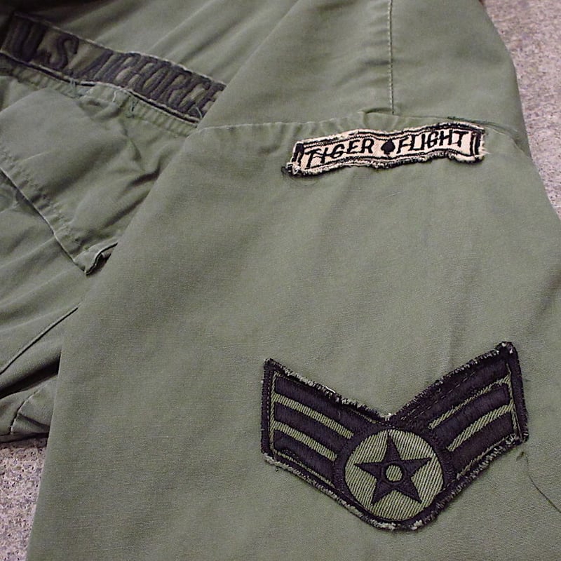 60sヴィンテージ USAF 半袖ジャングルファティーグジャケット 4th wsp282101y1283.jpg
