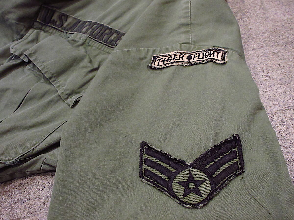ビンテージ60's○USAF半袖ジャングルファティーグジャケット3rd size