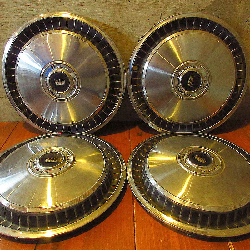 FORD ホイールキャップ4枚セット ビンテージ70's○FORDホイールキャップ4枚セット○241023j5-otclct車