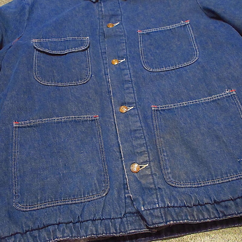 ビンテージ70's○Wrangler裏地ブランケットデニムカバーオールsize 42