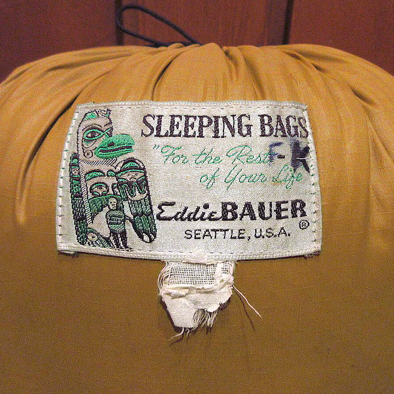 ビンテージ60's70's○Eddie Bauer KARAKORAMナイロンダウンスリーピン