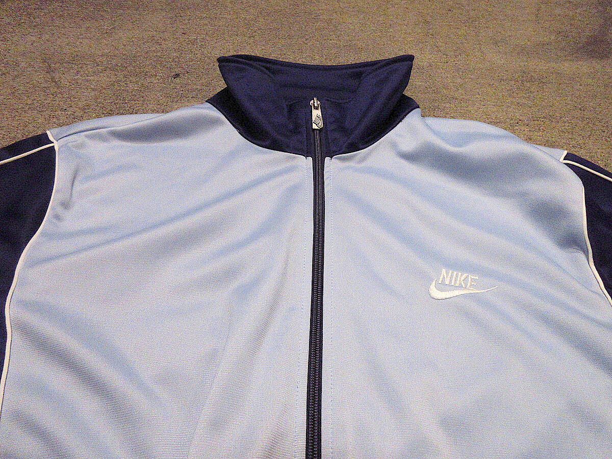 ビンテージ80's○NIKE紺タグツートーンジップアップジャージ紺 ビンテージ80's○NIKE紺タグツートーンジップアップジャージ紺