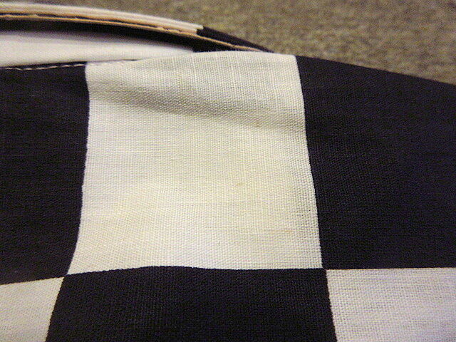 ビンテージ60's○DEADSTOCK Firestoneチェッカーフラッグシャツsize S