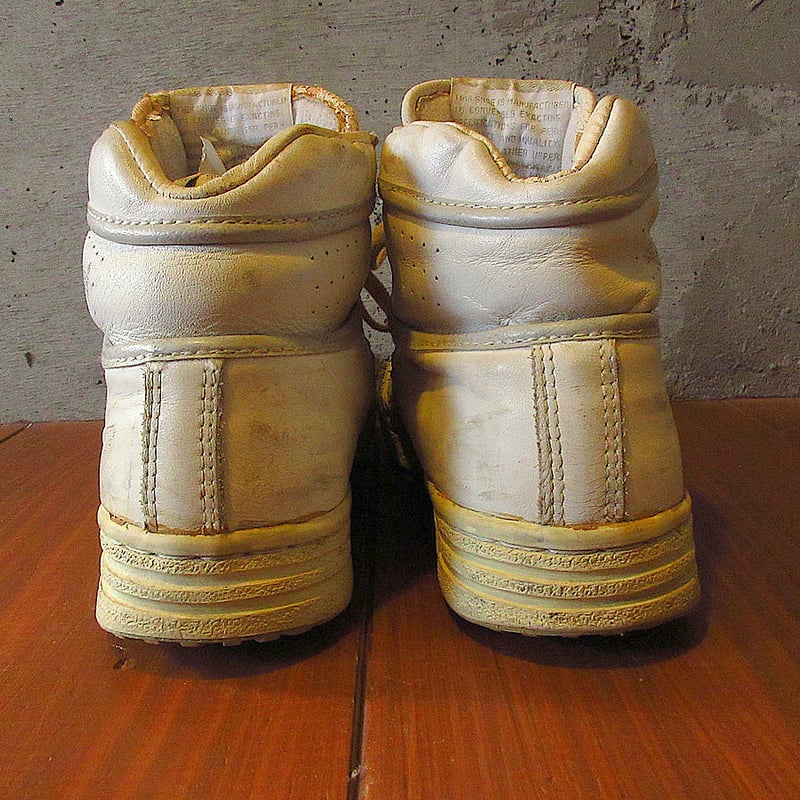 ビンテージ90's○CONVERSEバスケットボールシューズ白○240414j1 ビンテージ90's○CONVERSEバスケットボールシューズ白○240414j1