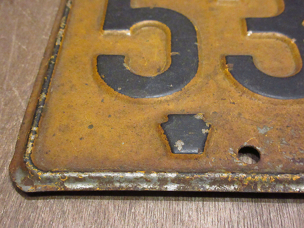 ビンテージ20's○PENNSYLVANIAナンバープレート1926年2点セット○210511