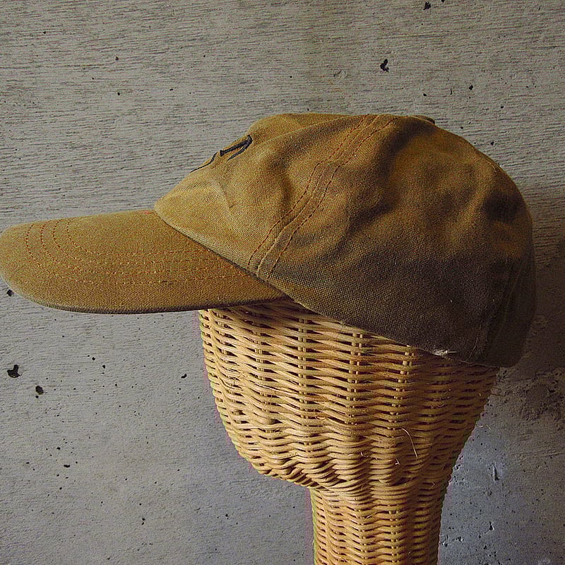 ビンテージ80's90's○FILSON刺繍入りオイルドコットンキャップ ビンテージ80's90's○FILSON刺繍入りオイルドコットンキャップ