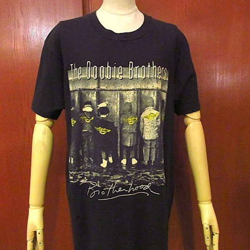 ビンテージ90's○The Doobie Brothers BROTHERHOOD Tシャツ黒