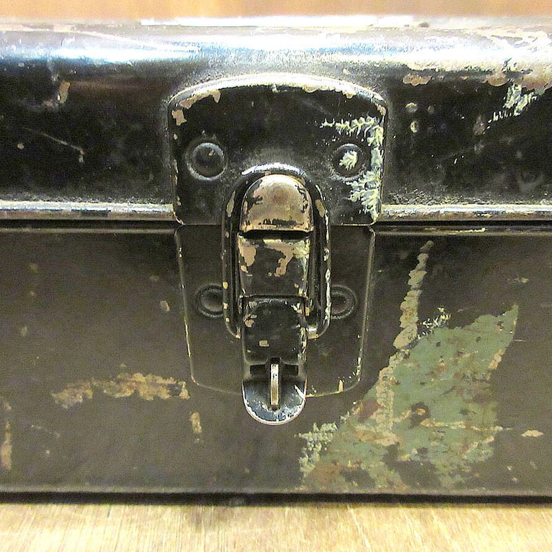 ビンテージ-60's○Union UTILITY CHESTツールボックス黒○230920j8