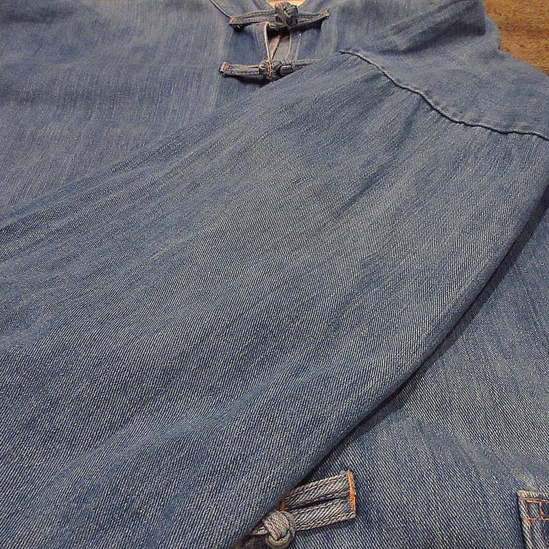 ビンテージ70's○DISCOVERYデニムカンフージャケットsize M○210402f8-