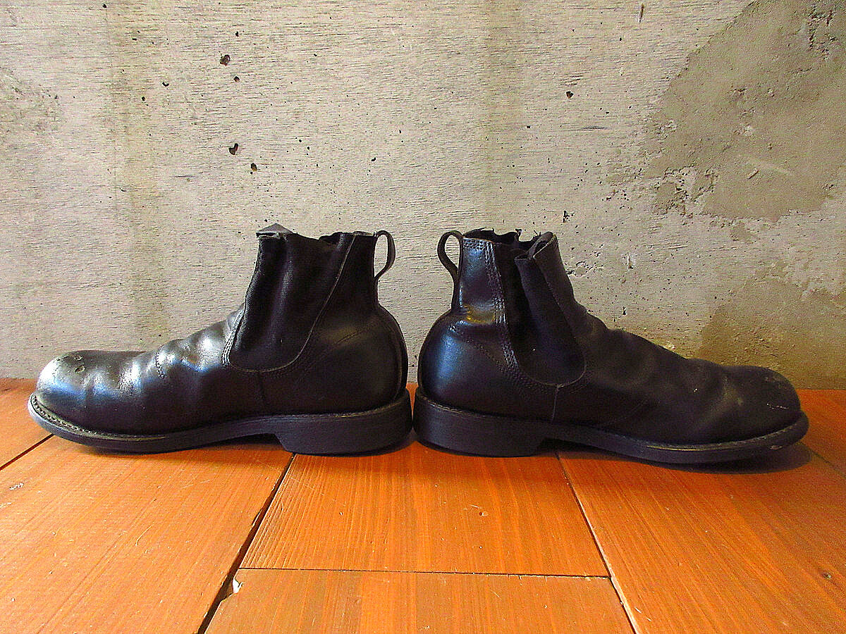 2000's○U.S.NAVYスチールトゥサイドゴアブーツ黒size 10R○230913k2