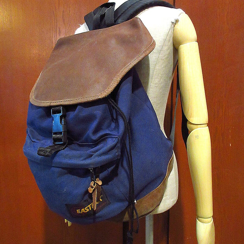 MADE IN U.S.A. EASTPAKバックパック紫×茶○210718s8-bag-bp