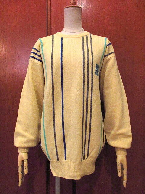ビンテージ○Pringle SPORTSマルチストライプセーターsize S○201018s3