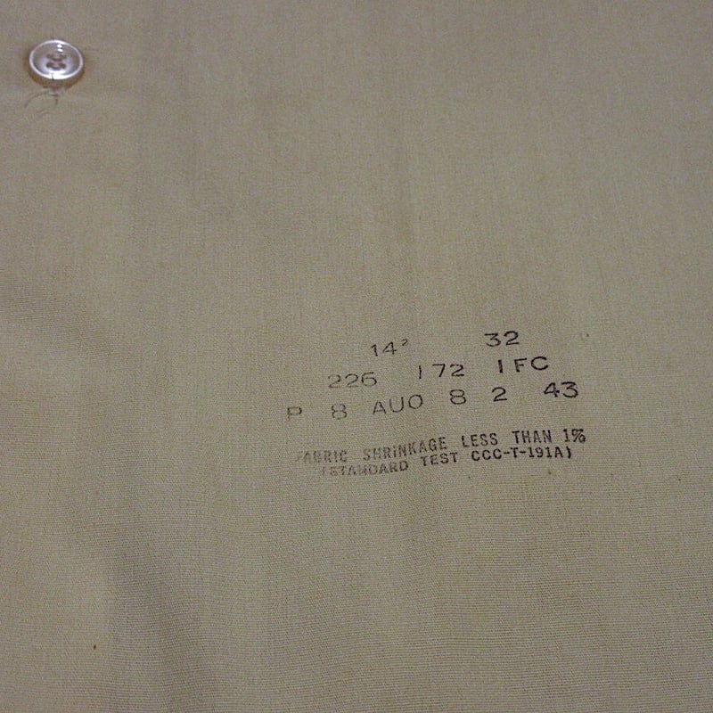 ビンテージ50's○VAN HEUSENマチ付きコットンドレスシャツ黄size 14 1
