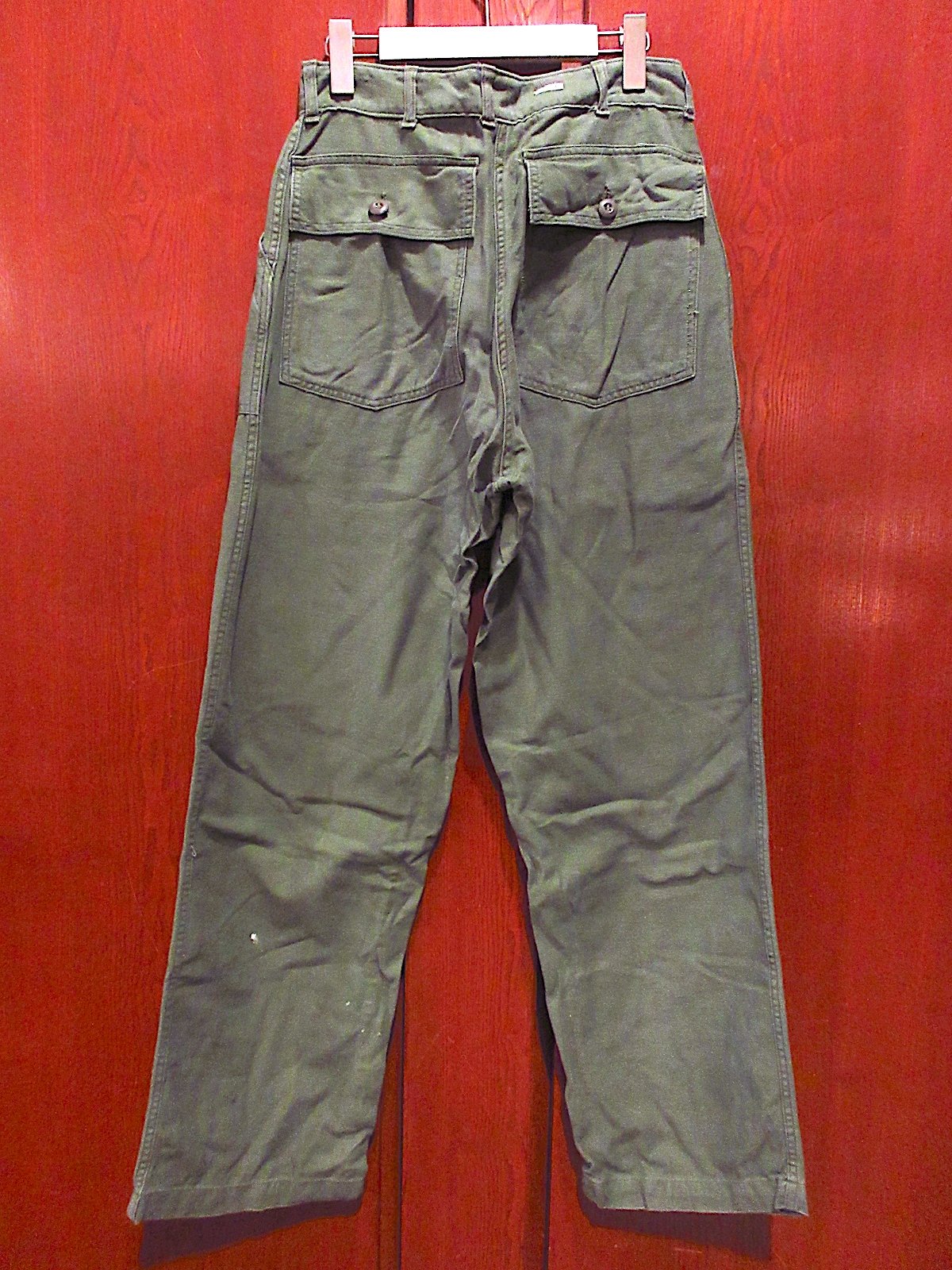 ビンテージ60's○U.S.ARMYジッパーフライコットンサテンベイカーパンツ