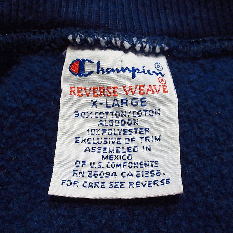 ビンテージ90's○Championリバースウィーブスウェット紺size XL