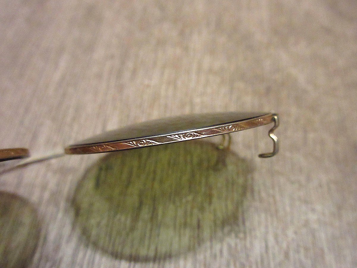 ビンテージ30's40's○彫金ボストンクリップオン○231112i8-eygls