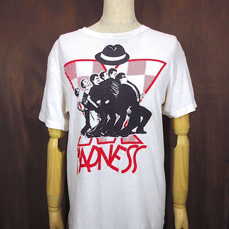 ビンテージ80's○MADNESSプリントTシャツ白size M○230416m1-m ビンテージ80's○MADNESSプリントTシャツ白size M○230416m1-m