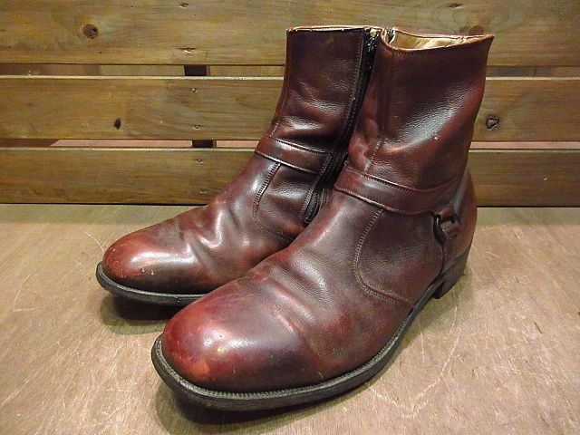 【美品】ヴィンテージ スペイン製 サイドジップブーツ 【サイズ26cm】 美品☆(スペイン製)カルミナ SIZE 7【☆トレーディングポスト