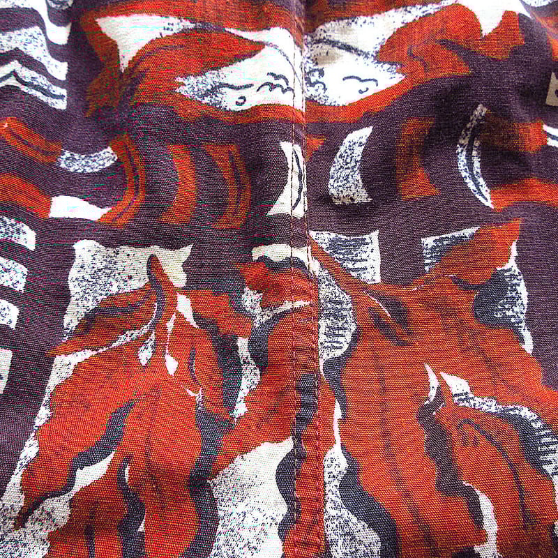 中古（やや傷や汚れあり） ビンテージ50's○Jantzen総柄スイムショーツ