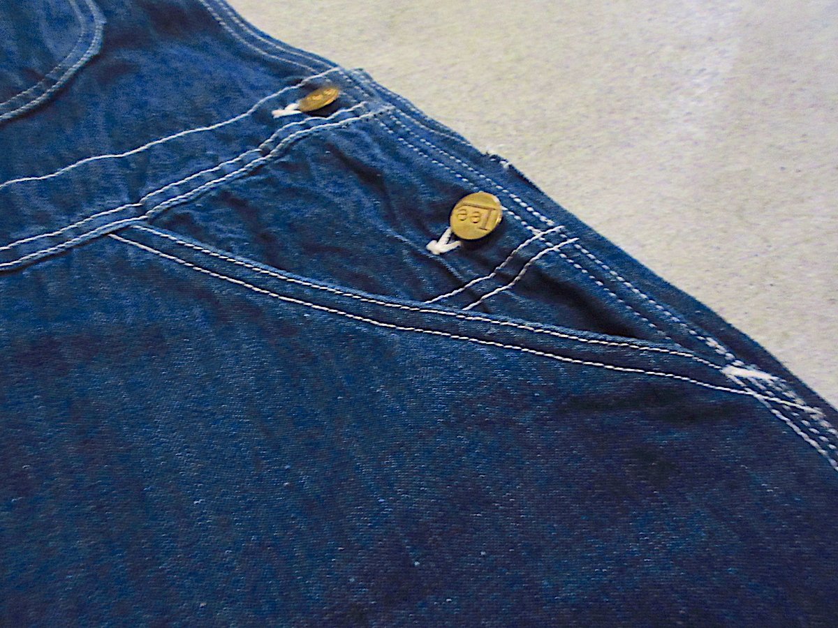 ビンテージ40's○Leeハウスマークデニムオーバーオール