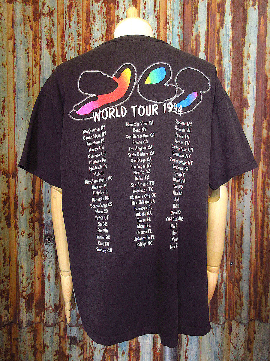 美品☆希少☆ Pat Metheny☆ツアーTシャツ☆1995年☆ブラック☆XL 希少 80s BLACKSABBATH ビンテージ ワールドツアー Tシャツ
