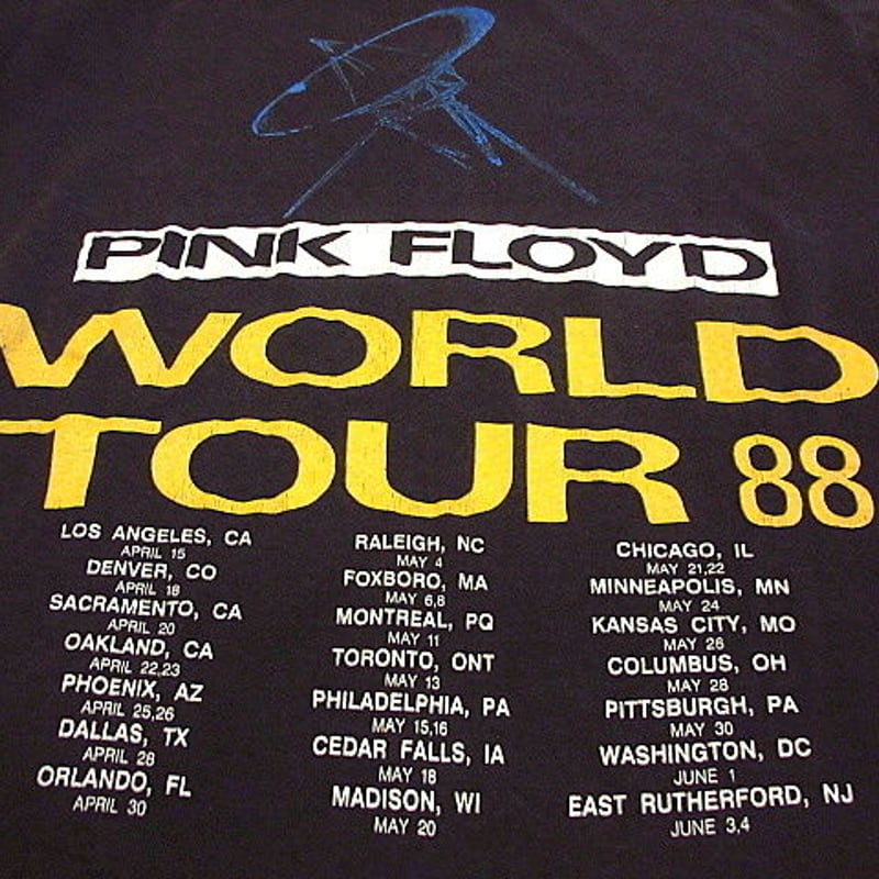 PINK FLOYD　ピンクフロイド　ジャパンツアー88ツアーT PINK FLOYD ピンクフロイド ジャパンツアー88ツアーT