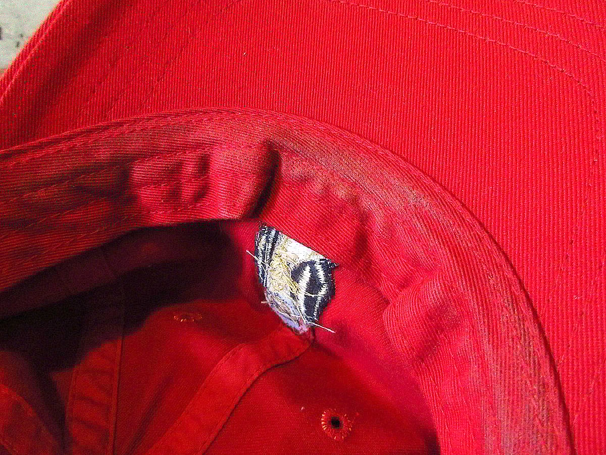 Polo 赤 ラルフ　ヴィンテージ キャップ USA製 Polo Ralph Lauren ポロキャップ 赤 ビンテージ ポロ