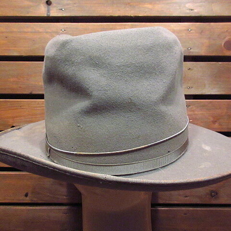 ビンテージ50's○Dobbs WESTWARDフェドラハットグレーsize 7 5/8○20