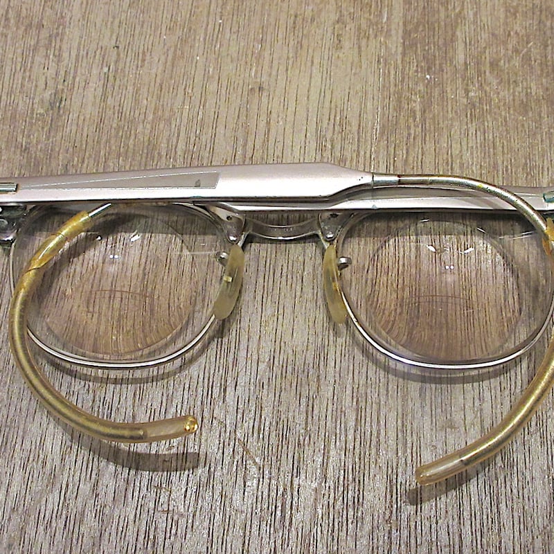 ビンテージ60's○SHURON 12KGFアルミサーモントブロー眼鏡○250704z8-ey