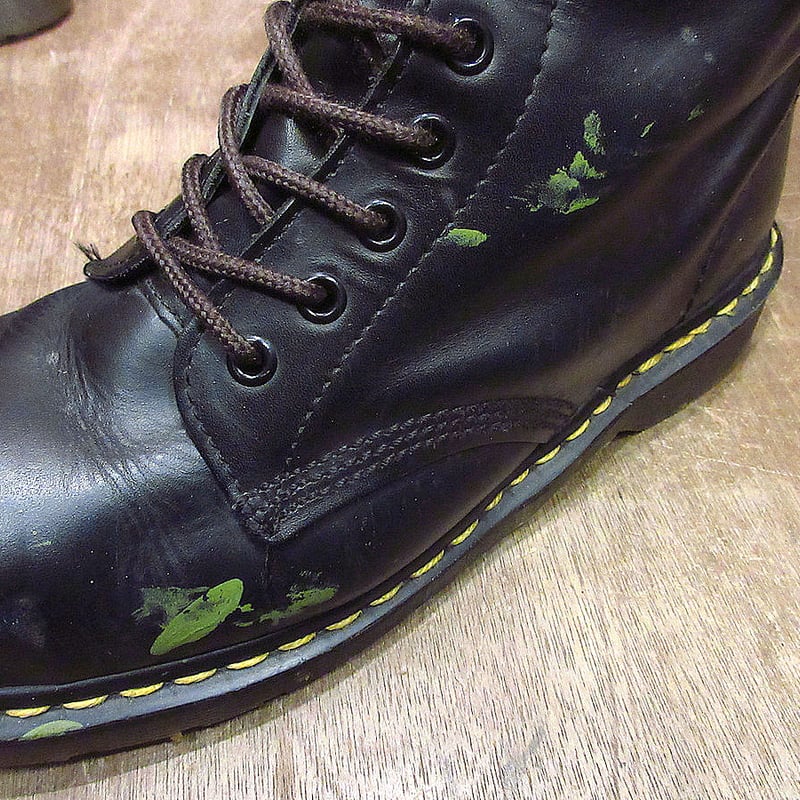 ビンテージ○Dr.Martens 10ホールブーツ黒○240207j4-m-bt-26cmイン