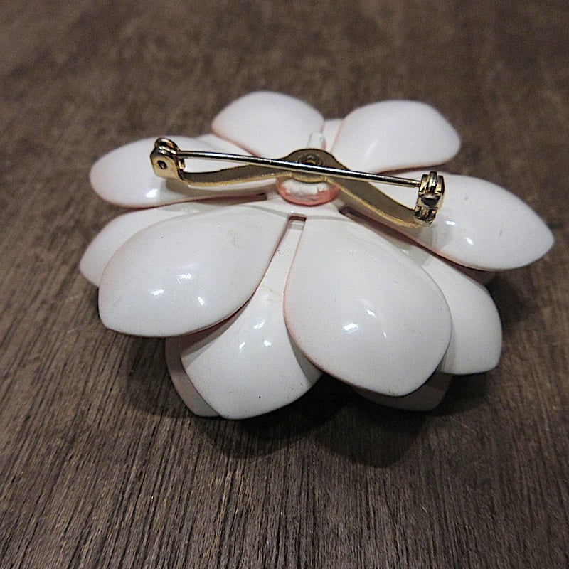 ビンテージ60's70's○フラワーブローチ○251122n7-brc花レトロ