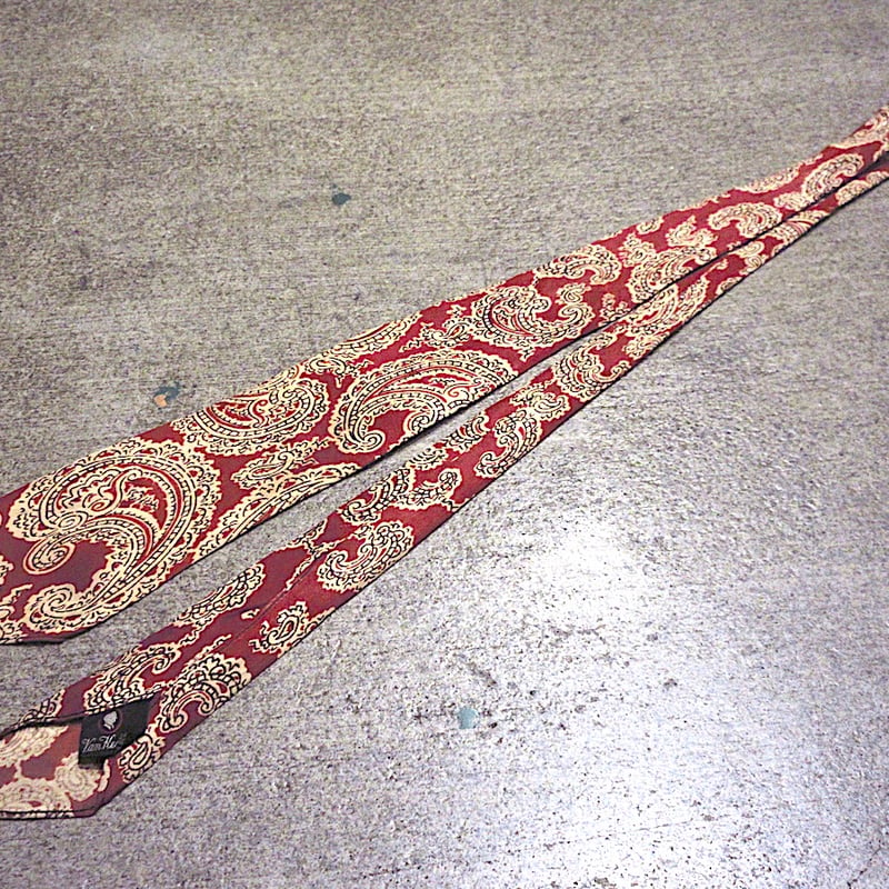 ビンテージ30's40s○VAN HEUSENペイズリー柄シルクネクタイ○260325m7-n