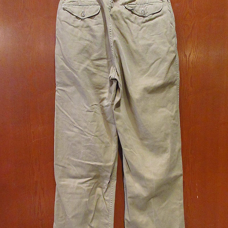 ビンテージ40's○USMCボタンフライチノトラウザーズ実寸W74cm