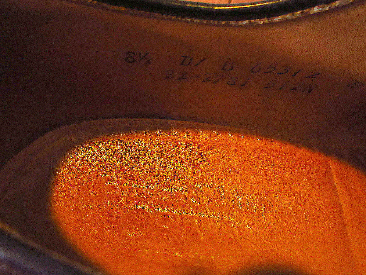 ジョンストン & マーフィー　8 1/2 Johnston & Murphyストレートチップシューズ黒size 8 1/2 D○2409