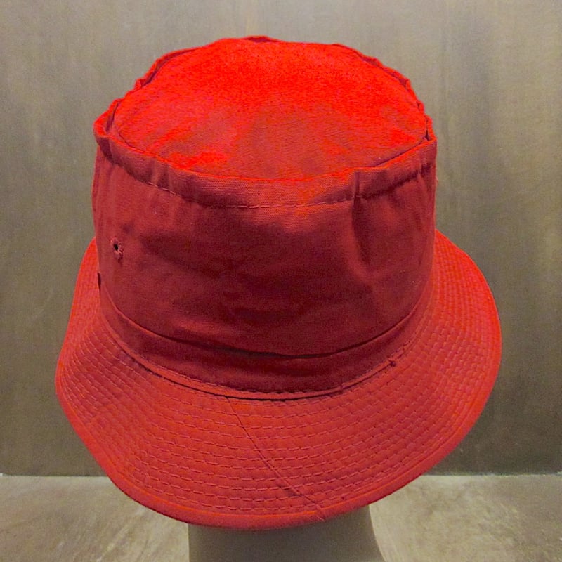 ビンテージ70's80's○バケットハット赤size S○260211z3-m-ht-otバケ