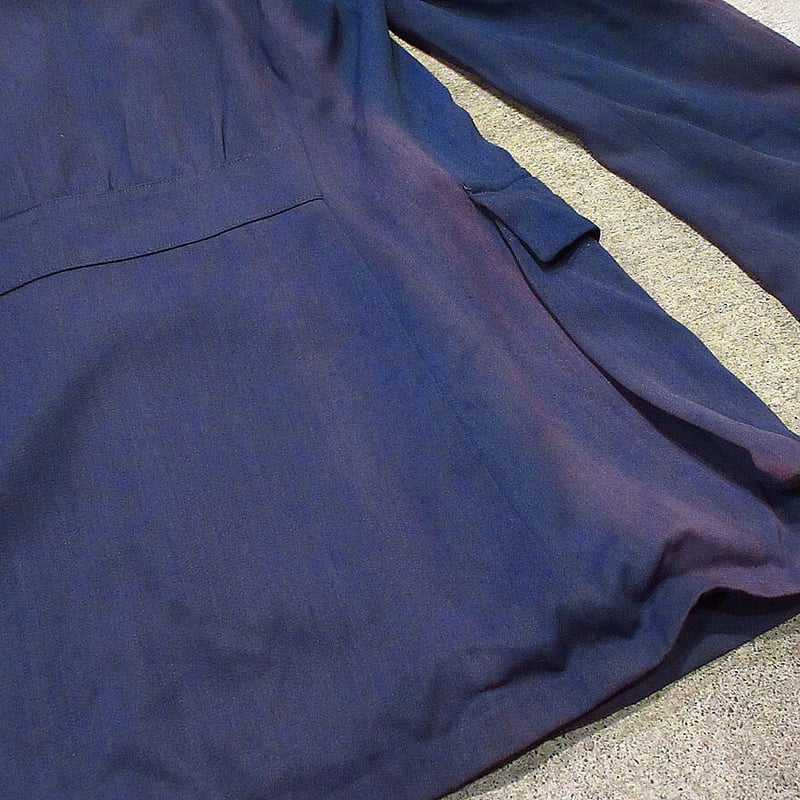 ビンテージ40's○CAMPUSウールギャバジンナッソージャケット紺size 40 ビンテージ40's○CAMPUSウールギャバジンナッソージャケット紺size 40