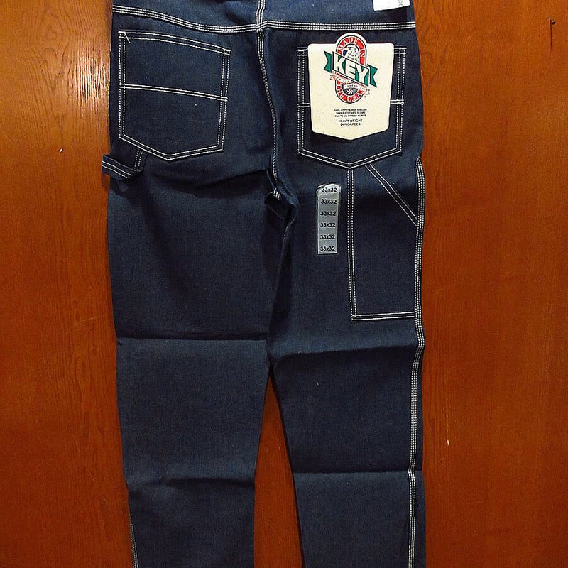 ビンテージ90's○DEADSTOCK KEYデニムペインターパンツW33 L32○21041